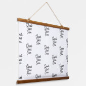 木製トップウォールタペストリー 吊り下げ型タペストリー (傾斜あり)