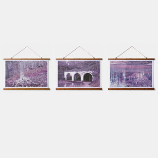 木製トップウォールタペストリー 吊り下げ型タペストリー