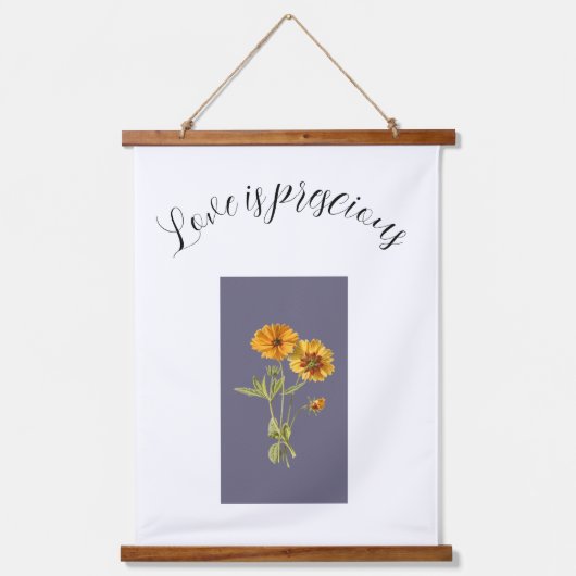 木製トップウォールタペストリー 吊り下げ型タペストリー (正面)