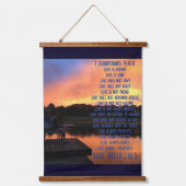 木製トップウォールタペストリー 吊り下げ型タペストリー (正面)