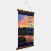 木製トップウォールタペストリー 吊り下げ型タペストリー (傾斜あり)