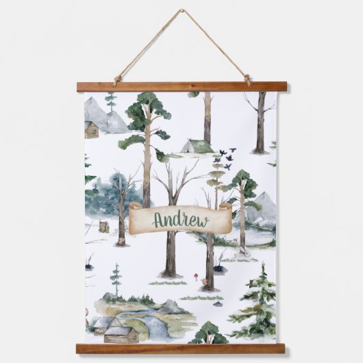 木製トップウォールタペストリー 吊り下げ型タペストリー (正面)