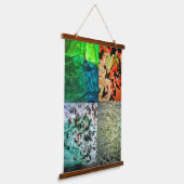 木製トップウォールタペストリー 吊り下げ型タペストリー (傾斜あり)