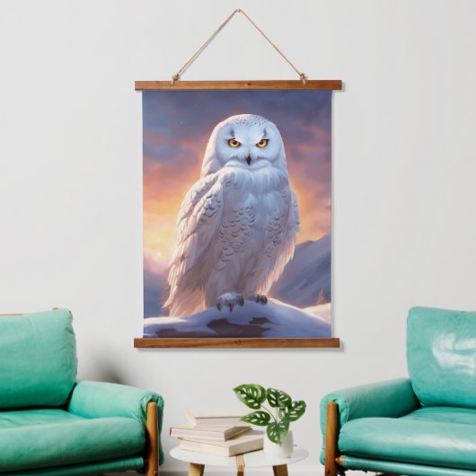 木製トップウォールタペストリー 吊り下げ型タペストリー (リビング)