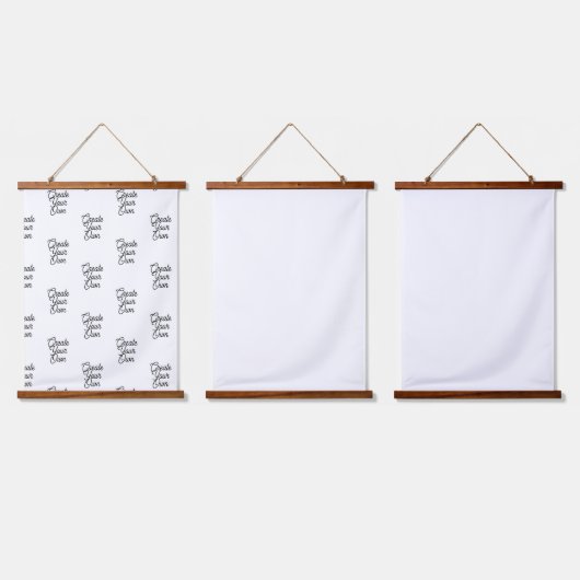 木製トップウォールタペストリー 吊り下げ型タペストリー (トリプル)