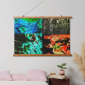 木製トップウォールタペストリー 吊り下げ型タペストリー (寝室)