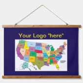 木製トップウォールタペストリー 吊り下げ型タペストリー (正面)