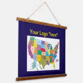 木製トップウォールタペストリー 吊り下げ型タペストリー (傾斜あり)