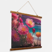 木製トップウォールタペストリー 吊り下げ型タペストリー (傾斜あり)