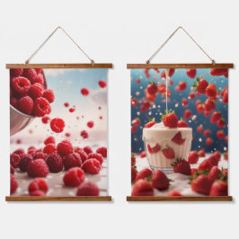 木製トップウォールタペストリー 吊り下げ型タペストリー