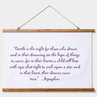 木製トップウォールタペストリー 吊り下げ型タペストリー