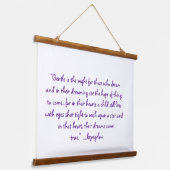 木製トップウォールタペストリー 吊り下げ型タペストリー (傾斜あり)