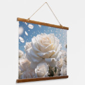 木製トップウォールタペストリー 吊り下げ型タペストリー (傾斜あり)