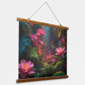 木製トップウォールタペストリー 吊り下げ型タペストリー (傾斜あり)