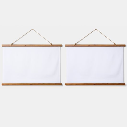 木製トップウォールタペストリー 吊り下げ型タペストリー (ダブル)