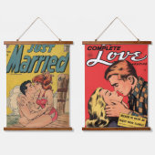 木製トップウォールタペストリー 吊り下げ型タペストリー (ダブル)