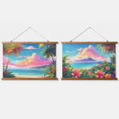 木製トップウォールタペストリー 吊り下げ型タペストリー (ダブル)