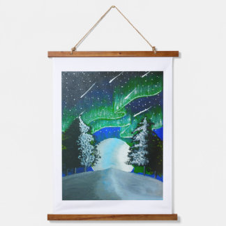 木製トップウォールタペストリー 吊り下げ型タペストリー