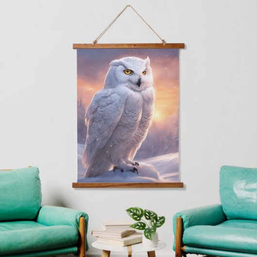 木製トップウォールタペストリー 吊り下げ型タペストリー (リビング)