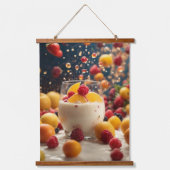 木製トップウォールタペストリー 吊り下げ型タペストリー (正面)