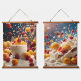 木製トップウォールタペストリー 吊り下げ型タペストリー