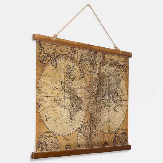 木製トップウォールタペストリー 吊り下げ型タペストリー (傾斜あり)