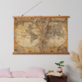 木製トップウォールタペストリー 吊り下げ型タペストリー (寝室)