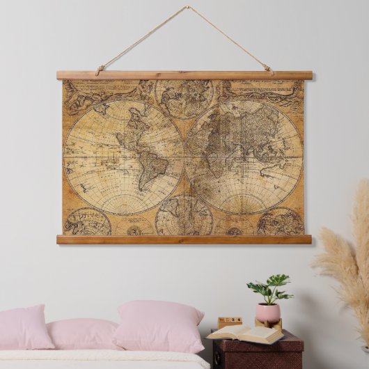 木製トップウォールタペストリー 吊り下げ型タペストリー (寝室)