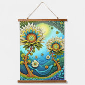 木製トップウォールタペストリー 吊り下げ型タペストリー (正面)