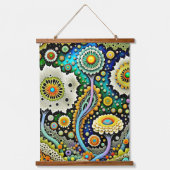 木製トップウォールタペストリー 吊り下げ型タペストリー (正面2)