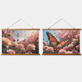 木製トップウォールタペストリー 吊り下げ型タペストリー