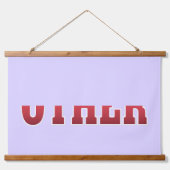 木製トップウォールタペストリー 吊り下げ型タペストリー (正面2)