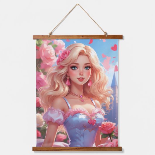 木製トップウォールタペストリー 吊り下げ型タペストリー (正面)