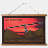 木製トップウォールタペストリー 吊り下げ型タペストリー (正面)