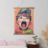 木製トップウォールタペストリー 吊り下げ型タペストリー (寝室)