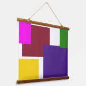 木製トップウォールタペストリー 吊り下げ型タペストリー (傾斜あり)