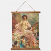 木製トップウォールタペストリー 吊り下げ型タペストリー (正面)