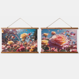 木製トップウォールタペストリー 吊り下げ型タペストリー