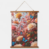 木製トップウォールタペストリー 吊り下げ型タペストリー (正面)