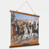 木製トップウォールタペストリー 吊り下げ型タペストリー (傾斜あり)