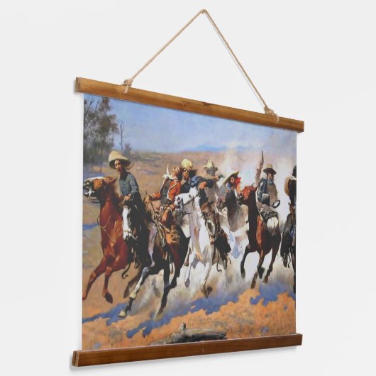 木製トップウォールタペストリー 吊り下げ型タペストリー (傾斜あり)