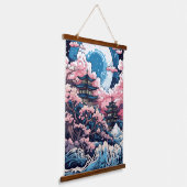 木製トップウォールタペストリー 吊り下げ型タペストリー (傾斜あり)