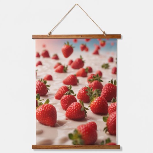 木製トップウォールタペストリー 吊り下げ型タペストリー (正面)