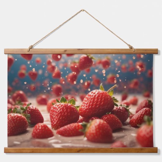 木製トップウォールタペストリー 吊り下げ型タペストリー (正面)