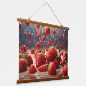 木製トップウォールタペストリー 吊り下げ型タペストリー (傾斜あり)