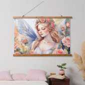 木製トップウォールタペストリー 吊り下げ型タペストリー (寝室)