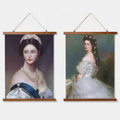 木製トップウォールタペストリー 吊り下げ型タペストリー (ダブル)