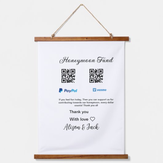 木製トップウォールタペストリー 吊り下げ型タペストリー (正面)