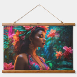 木製トップウォールタペストリー 吊り下げ型タペストリー