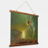 木製トップウォールタペストリー 吊り下げ型タペストリー (傾斜あり)